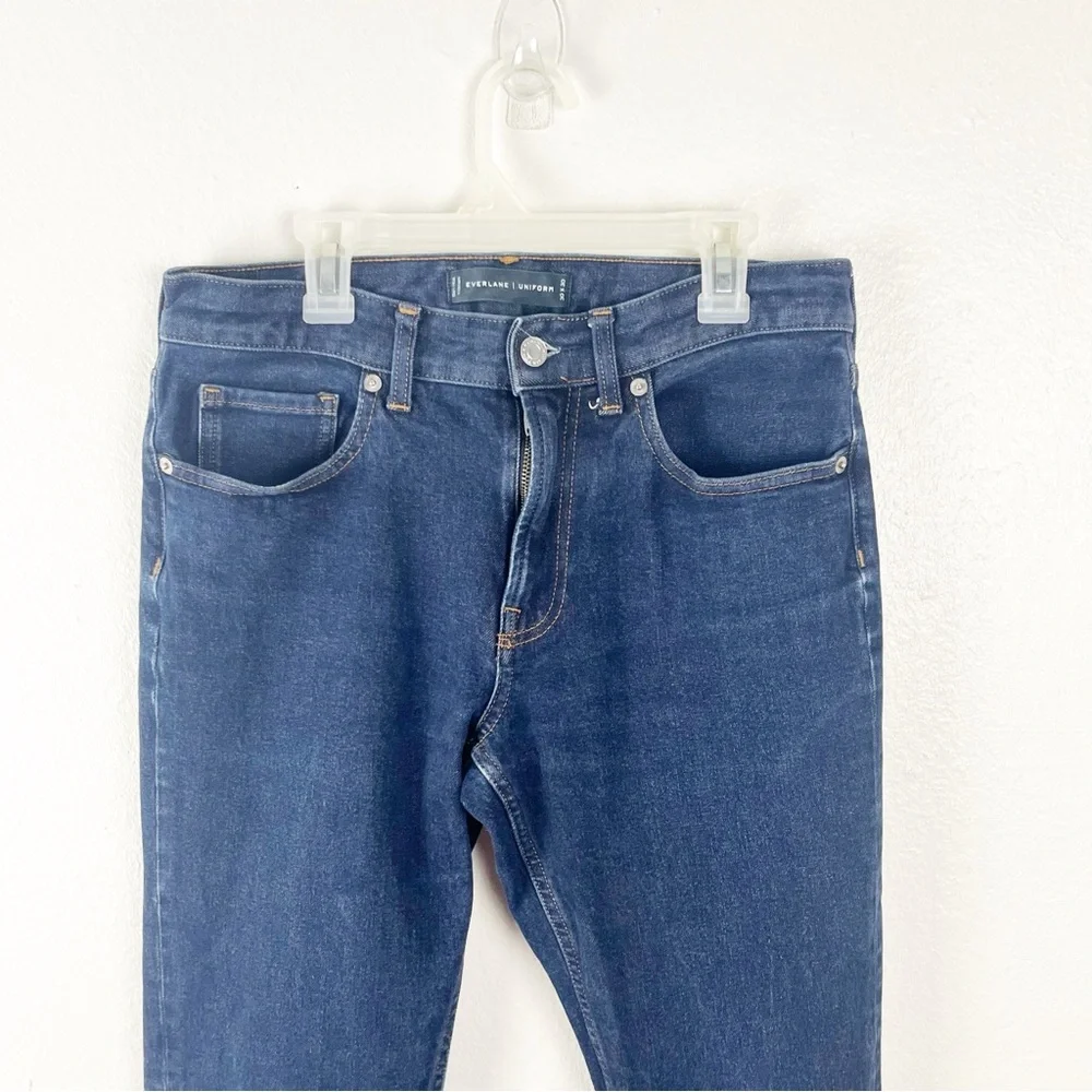 EVERLANE Dark Wash Straight Leg Five Pockets Uniform Jeans, Size 30 x 30